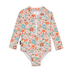 Long Sleeve Swimsuit - Flower Market