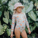 Long Sleeve Swimsuit - Flower Market
