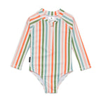 Long Sleeve Swimsuit - Summer Stripe