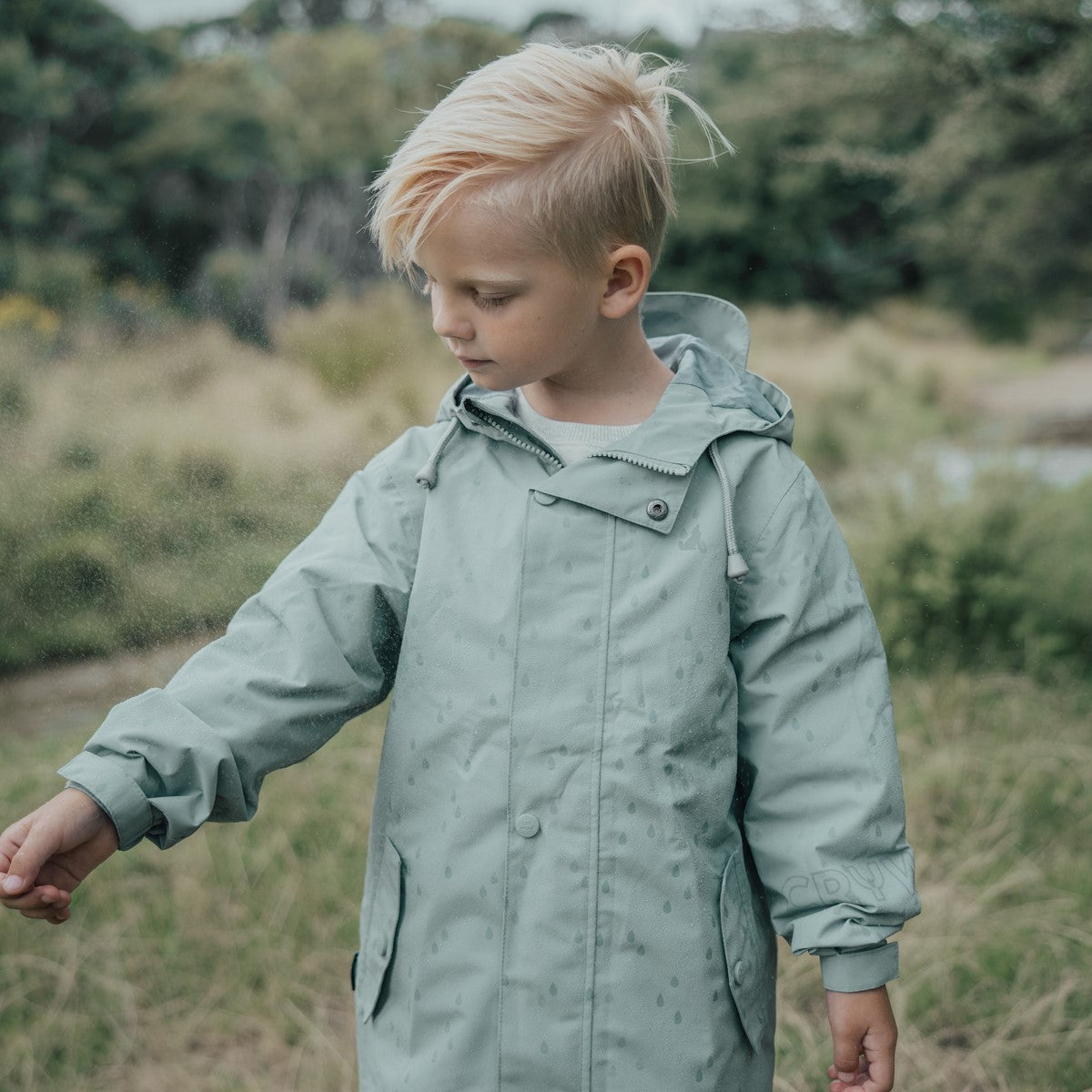 Crywolf Magic Jacket - Moss Rain Drops – Daisy and Hen