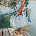 Packable Duffel Bag - Ocean Colour Block