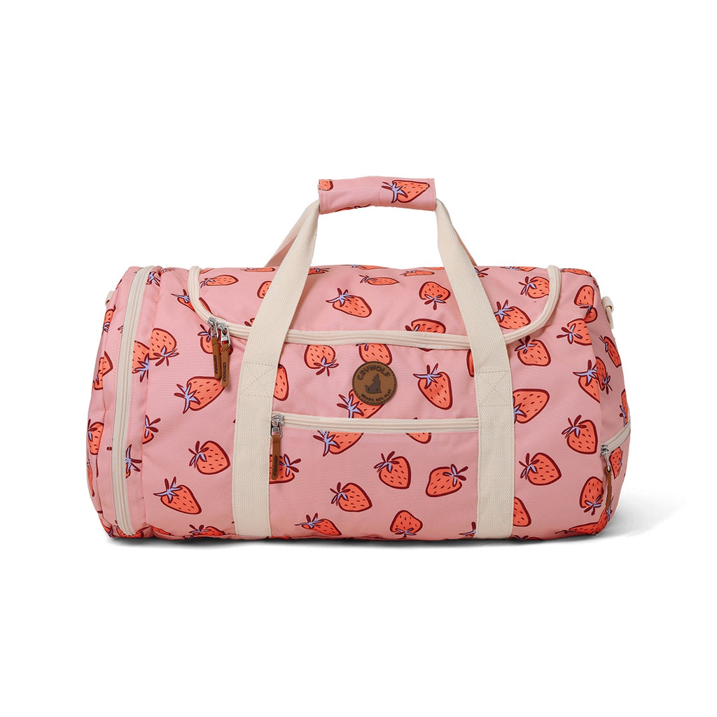 Packable Duffel Bag - Strawberry Splash