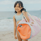 Packable Duffel Bag - Sunset Colour Block