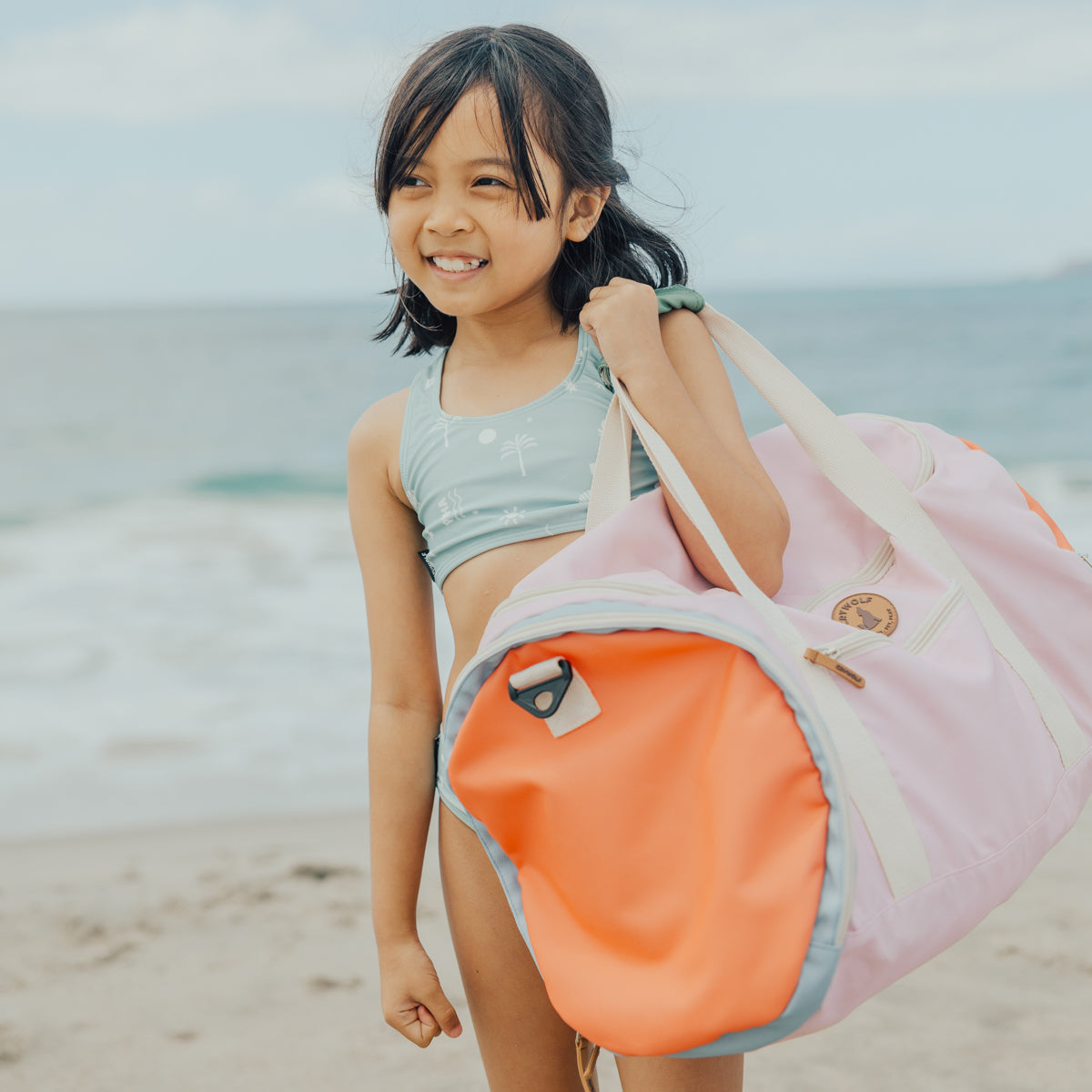 Packable Duffel Bag - Sunset Colour Block