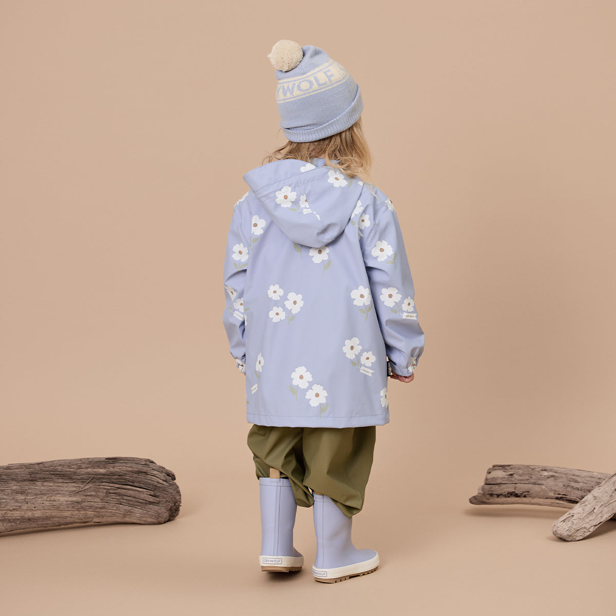 Crywolf Play Jacket - Floral - Periwinkle