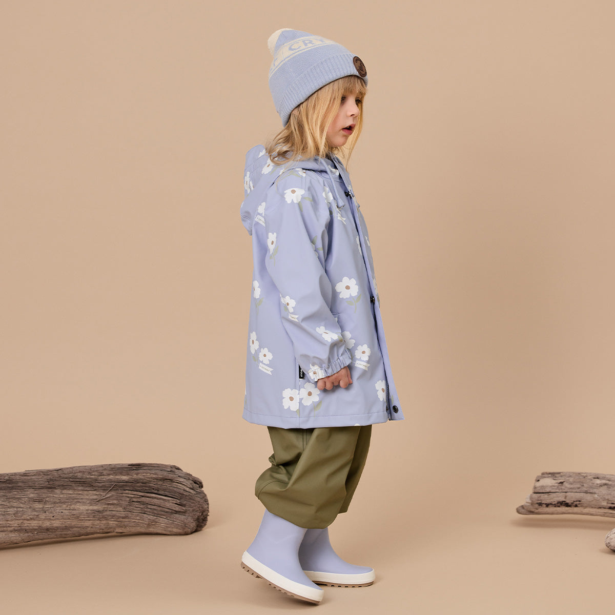 Crywolf Play Jacket - Floral - Periwinkle