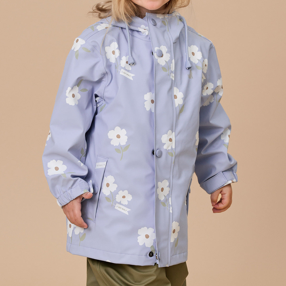 Crywolf Play Jacket - Floral - Periwinkle