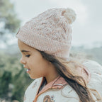Crywolf Pom Pom Beanie - Blush Speckle