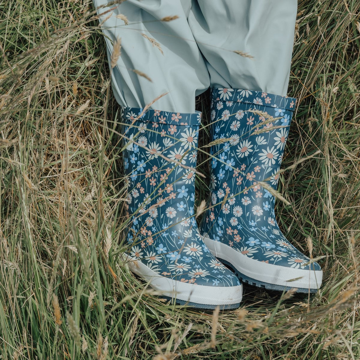 Rain Boots - Winter Floral