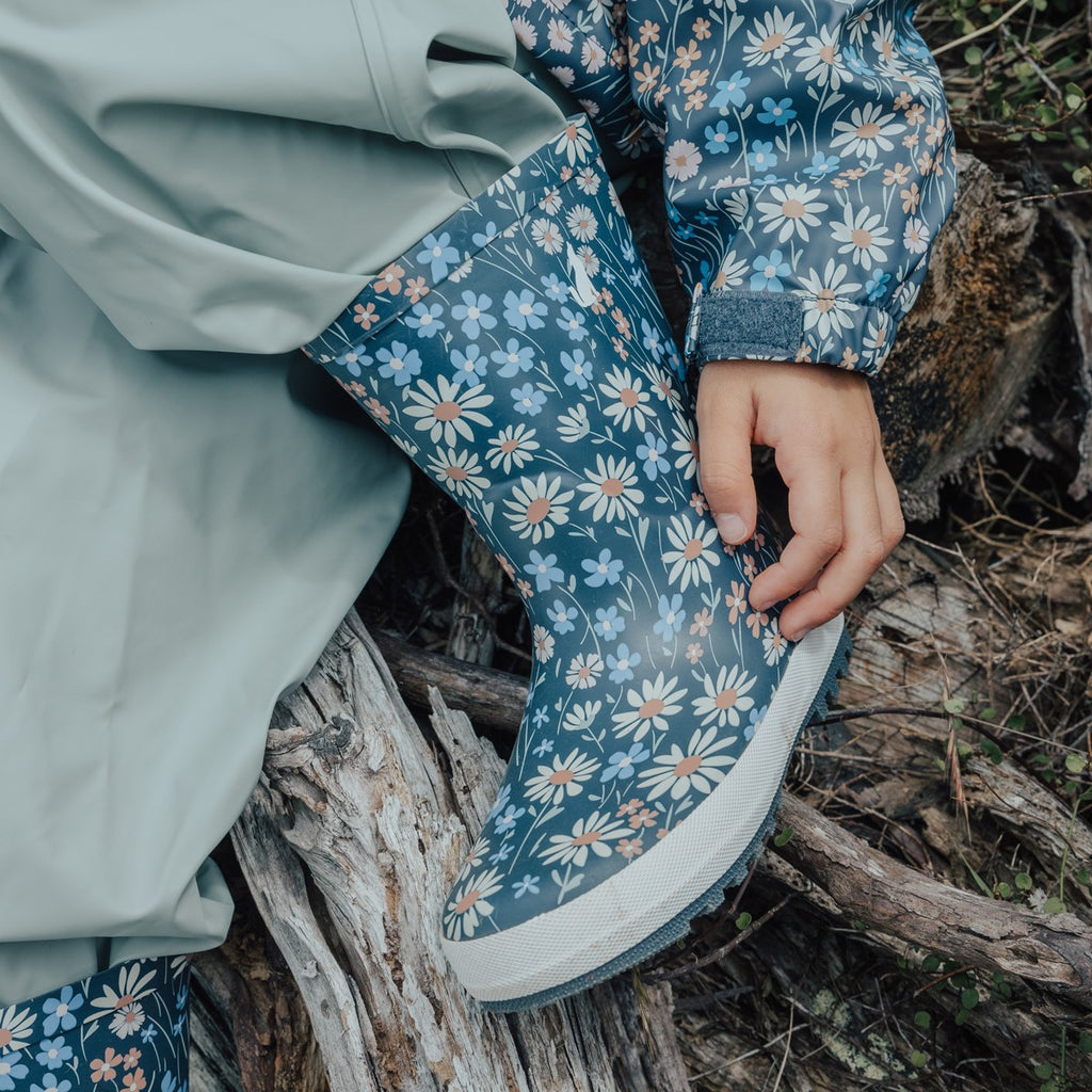 Rain Boots - Winter Floral