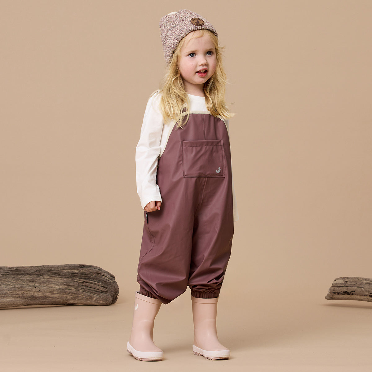 Crywolf Rain Overalls - Mauve