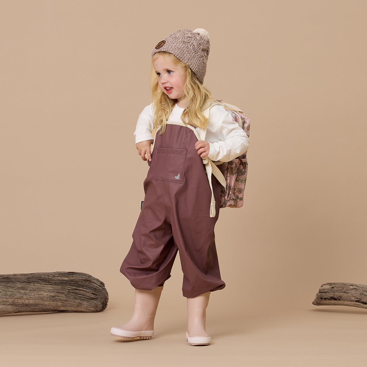 Crywolf Rain Overalls - Mauve
