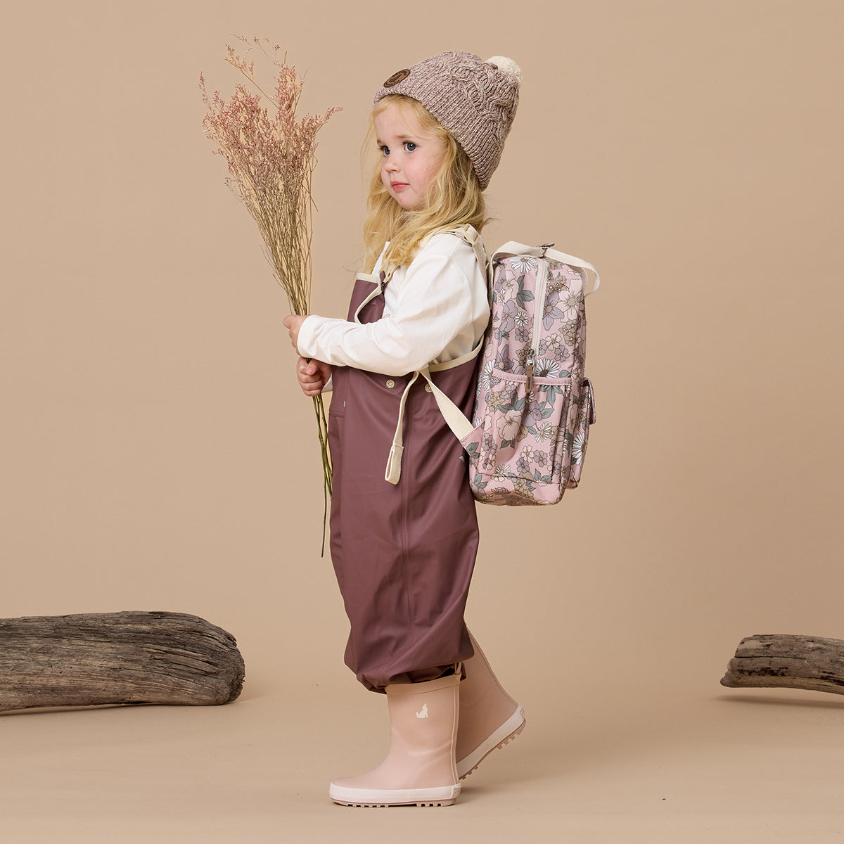Crywolf Rain Overalls - Mauve