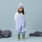 Rain Overalls - Floral - Periwinkle