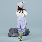 Rain Overalls - Floral - Periwinkle