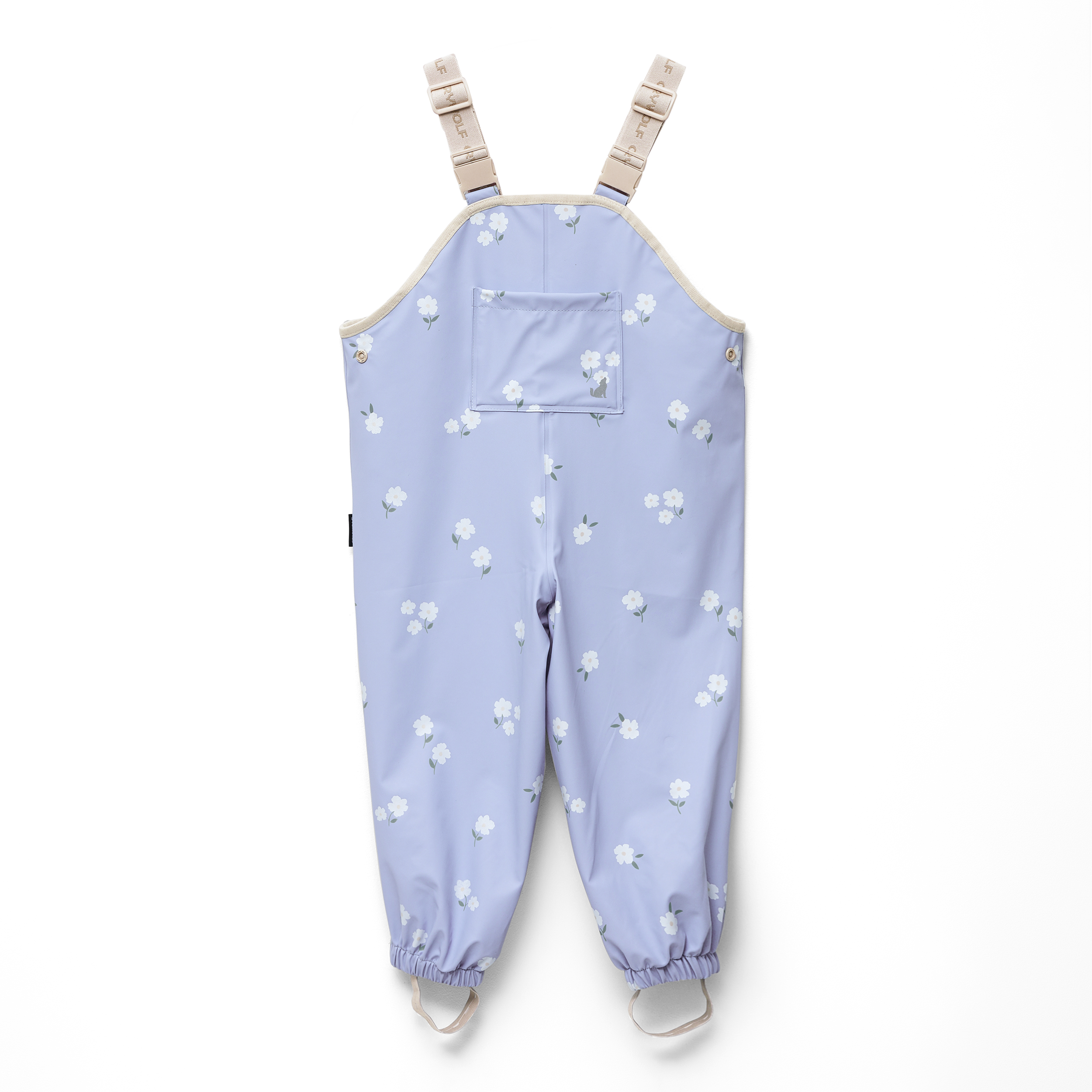 Crywolf Rain Overalls - Floral - Periwinkle