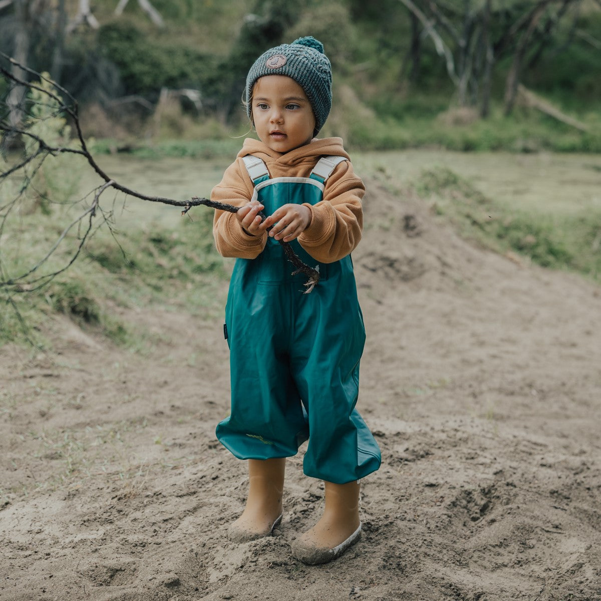 Crywolf Rain Overalls - Forest Green