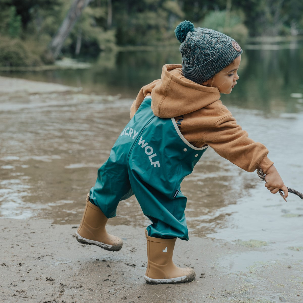 Crywolf Rain Overalls - Forest Green
