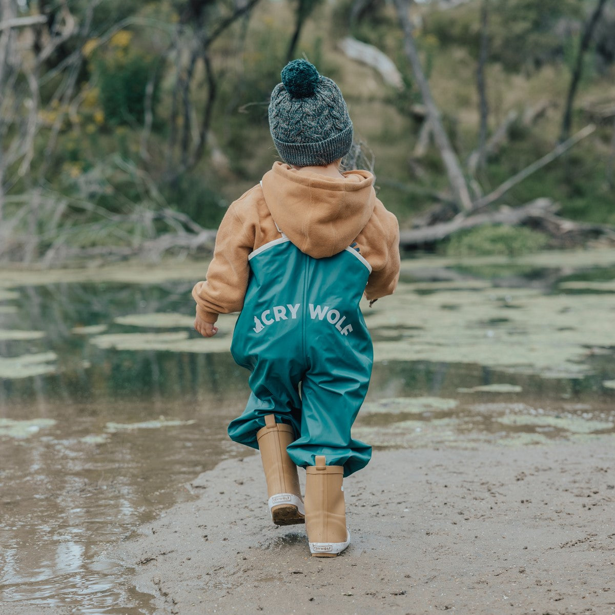 Crywolf Rain Overalls - Forest Green