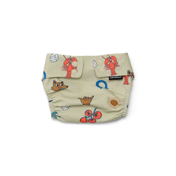 Crywolf Reusable Swim Nappy - Lucky Days Sage