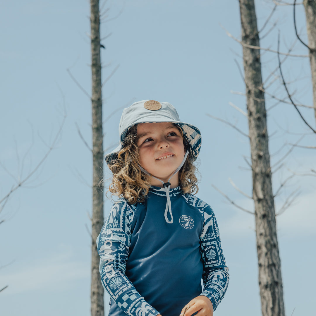 Crywolf Reversible Bucket Hat - Summer Stripe