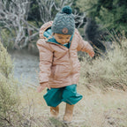 Reversible Eco Puffer - Tan Wolf