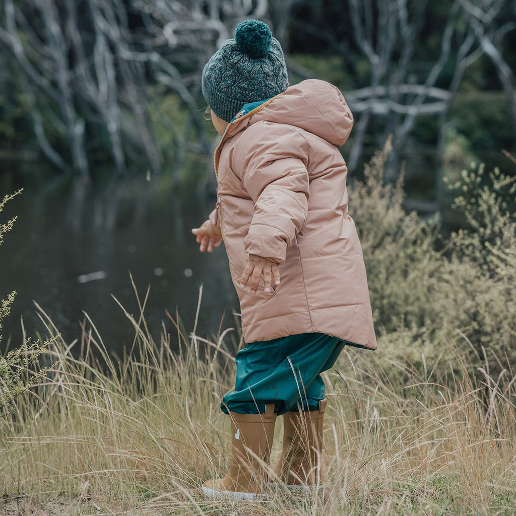 Reversible Eco Puffer - Tan Wolf