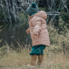 Reversible Eco Puffer - Tan Wolf