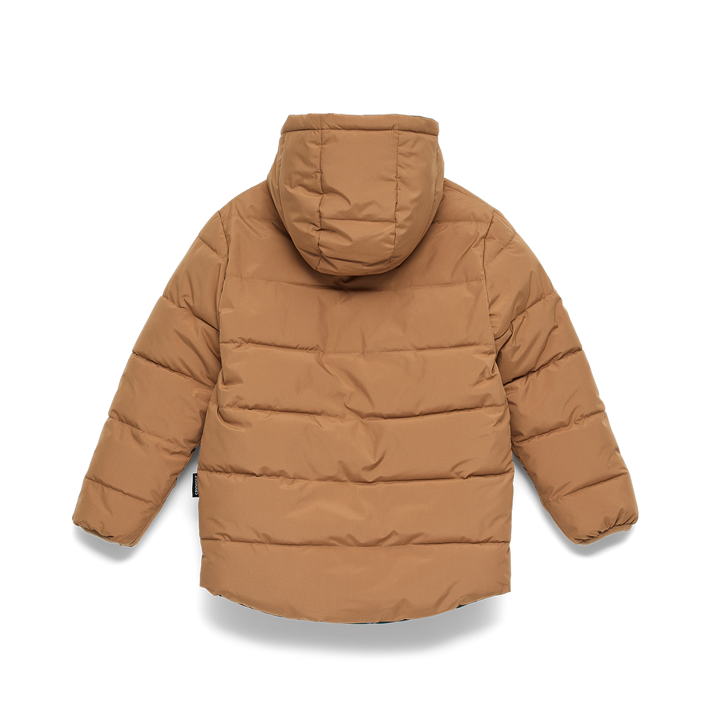 Reversible Eco Puffer - Tan Wolf