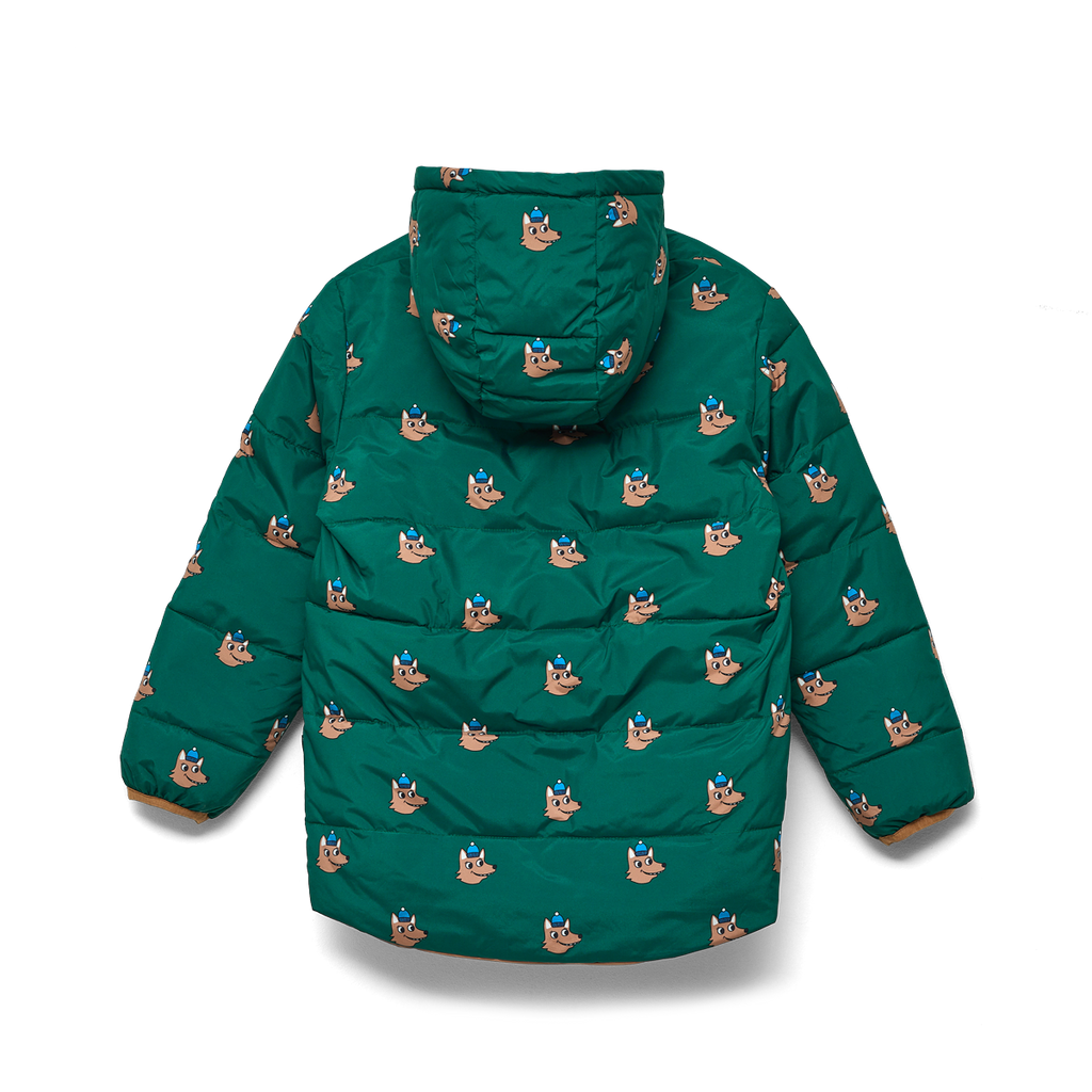 Reversible Eco Puffer - Tan Wolf