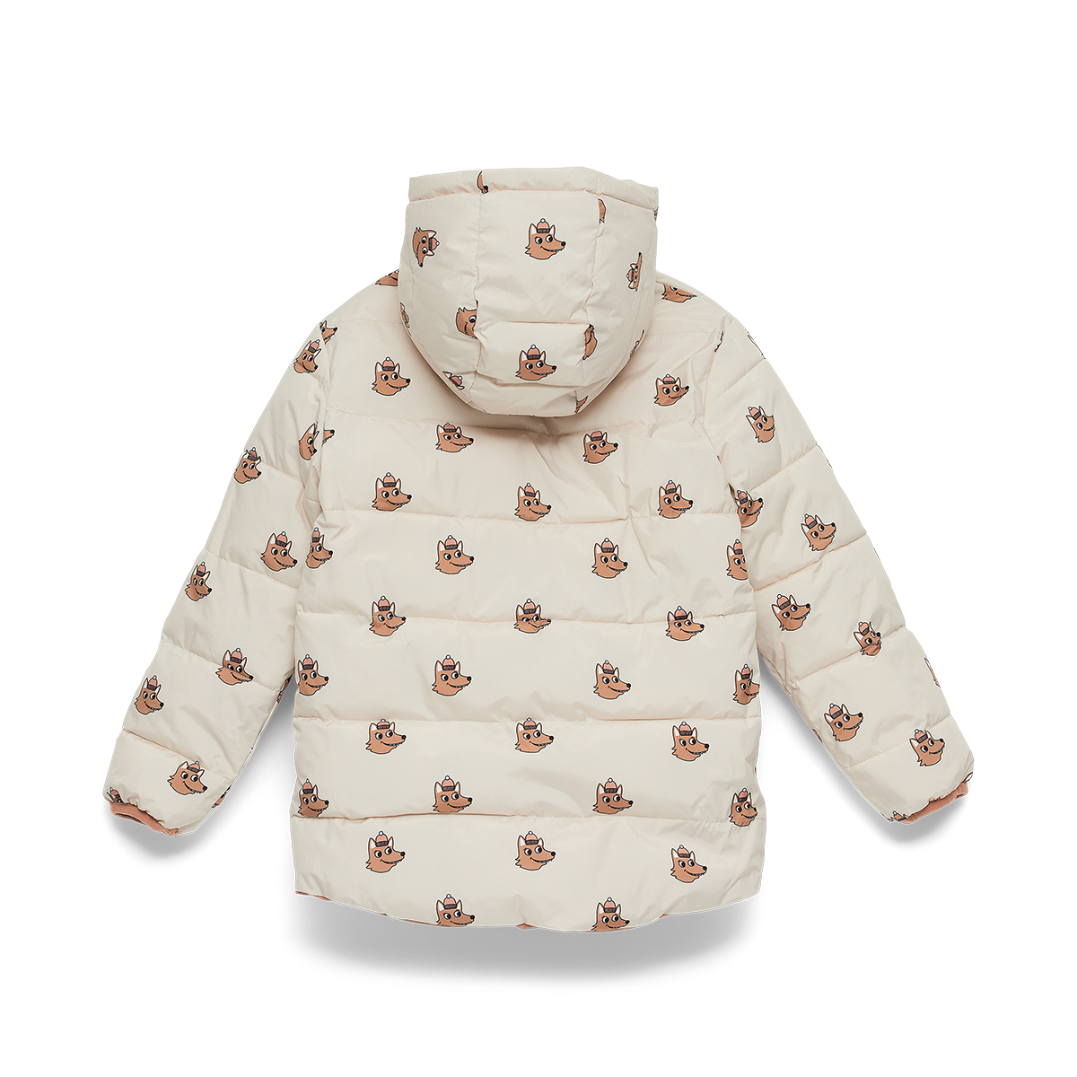 Crywolf Reversible Eco Puffer - Terracotta Wolf