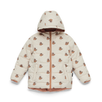 Crywolf Reversible Eco Puffer - Terracotta Wolf