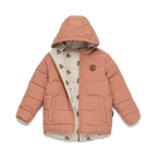 Crywolf Reversible Eco Puffer - Terracotta Wolf
