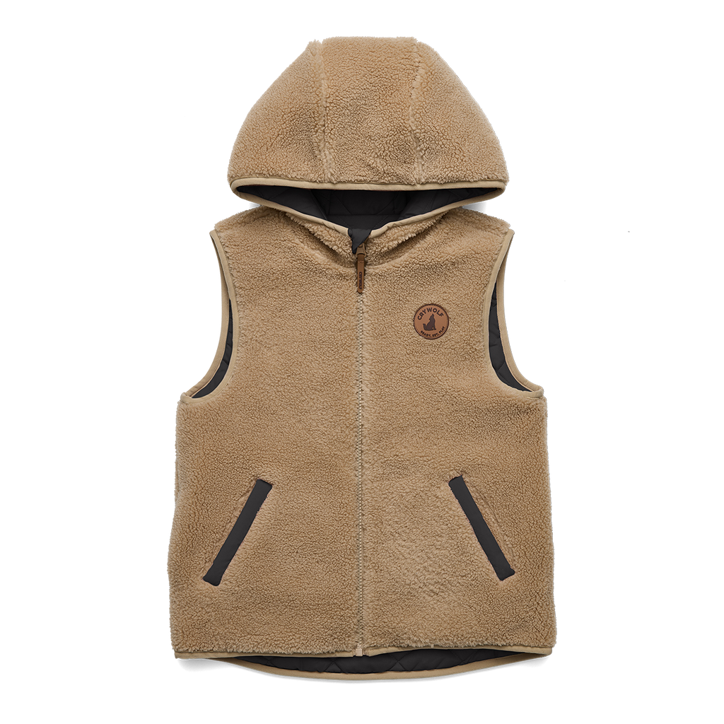 Reversible Yeti Vest - Black/Camel