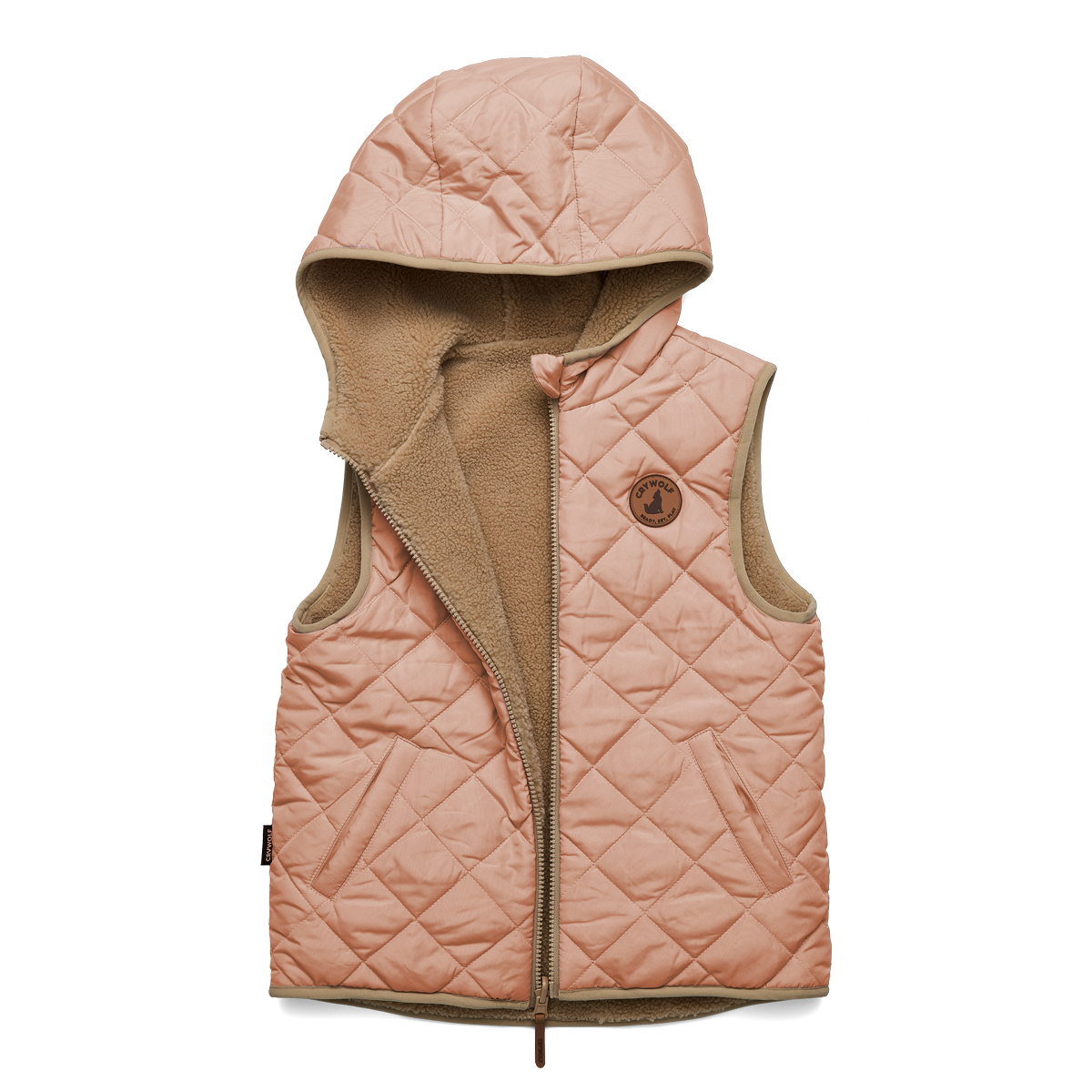 Crywolf Reversible Yeti Vest - Terracotta/Camel