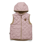Reversible Yeti Vest - Blush/Camel