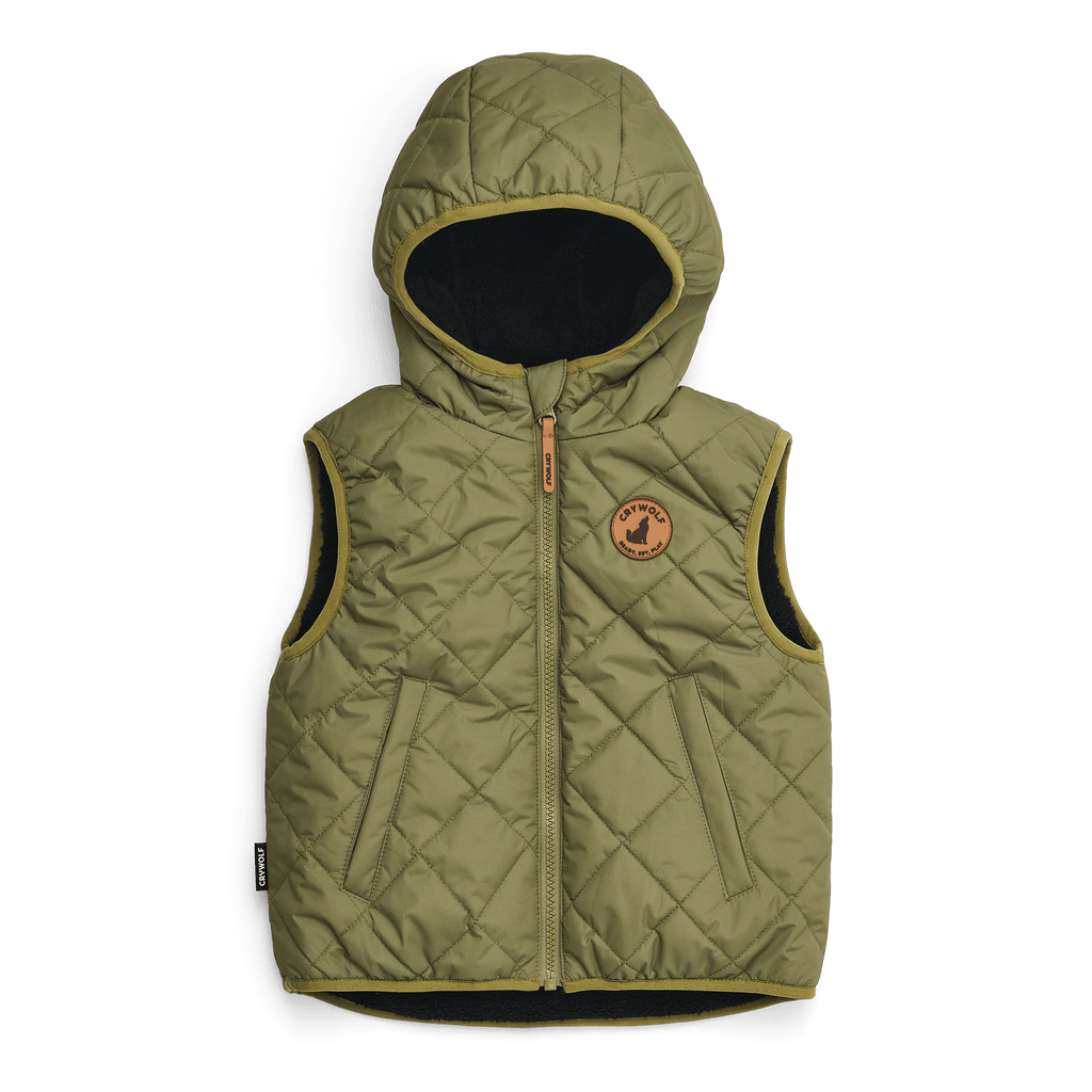 Crywolf Reversible Yeti Vest - Fern/Black