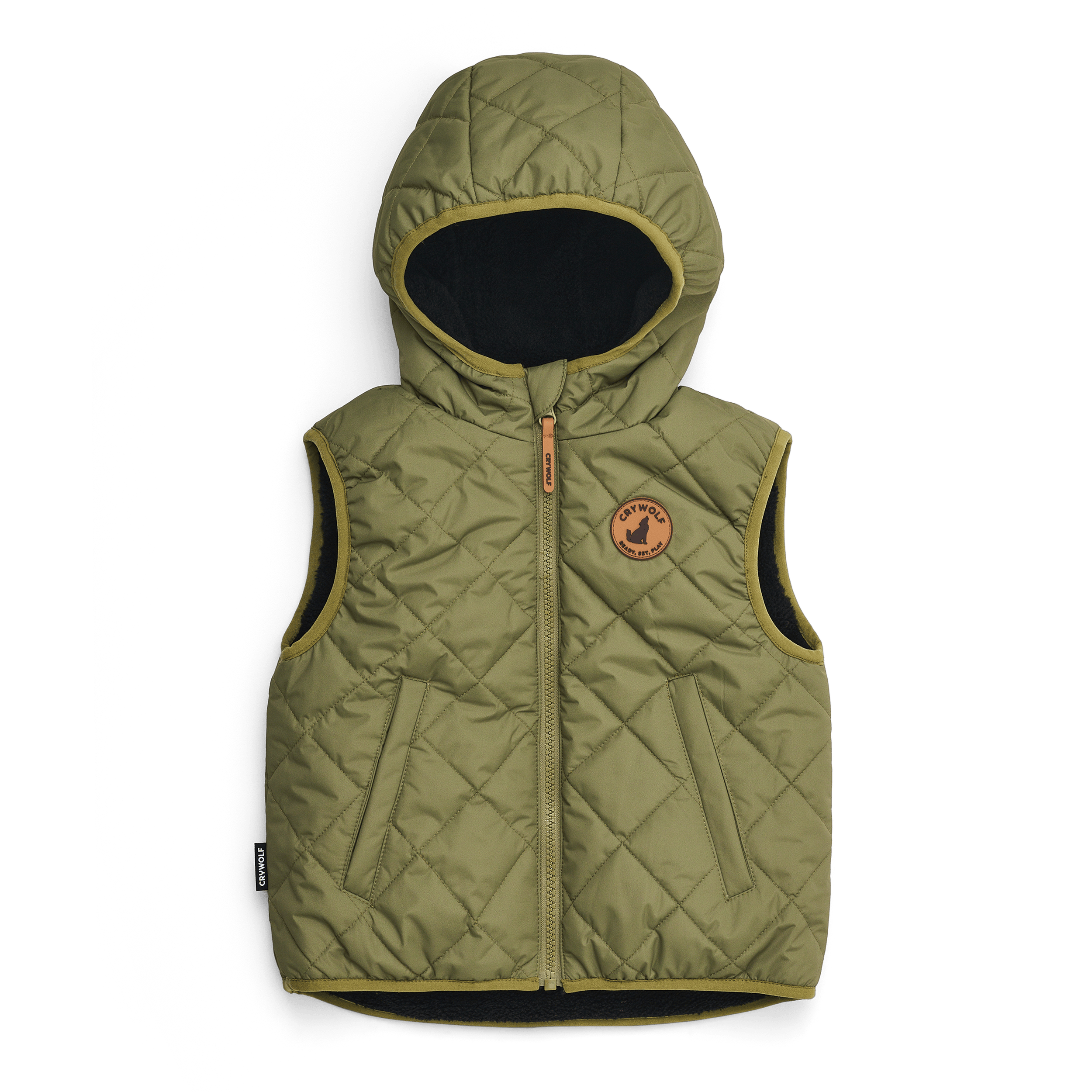Crywolf Reversible Yeti Vest - Fern/Black