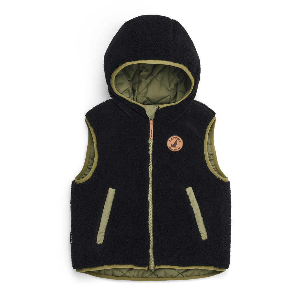 Crywolf Reversible Yeti Vest - Fern/Black
