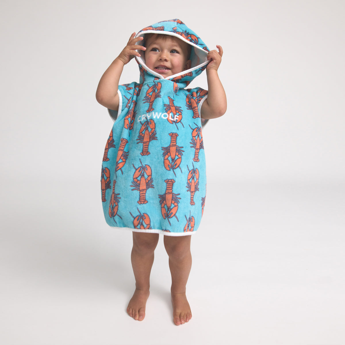 Crywolf Baby Hooded Towel - Little Lobsters