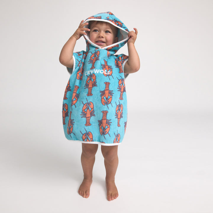 Crywolf Baby Hooded Towel - Little Lobsters