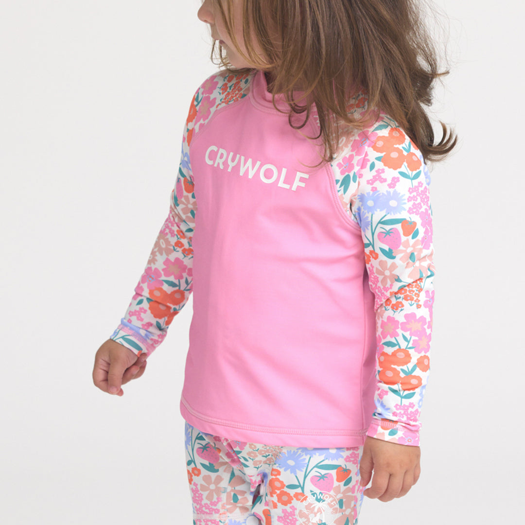 Crywolf Baby Rash Vest - Berry Garden