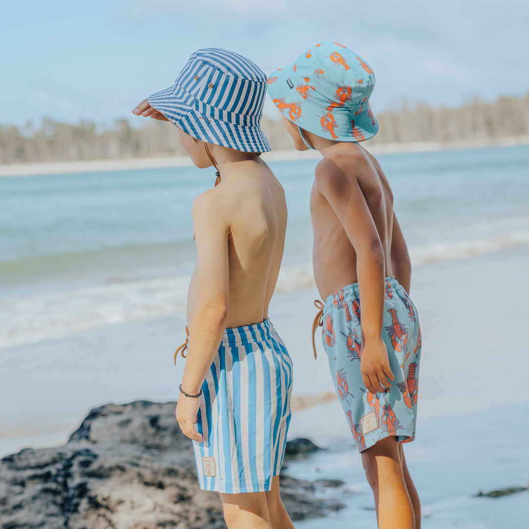 Crywolf Board Short - Deep Ocean Stripe