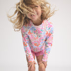 Long Sleeve Rash Vest - Berry Garden