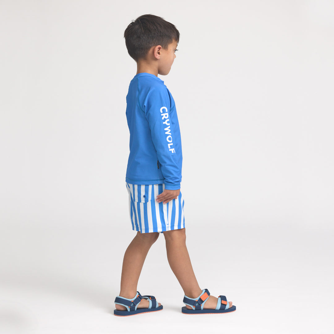Crywolf Long Sleeve Rash Vest - Deep Sea Blue