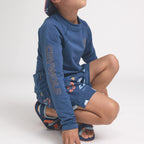 Long Sleeve Rash Vest - Navy