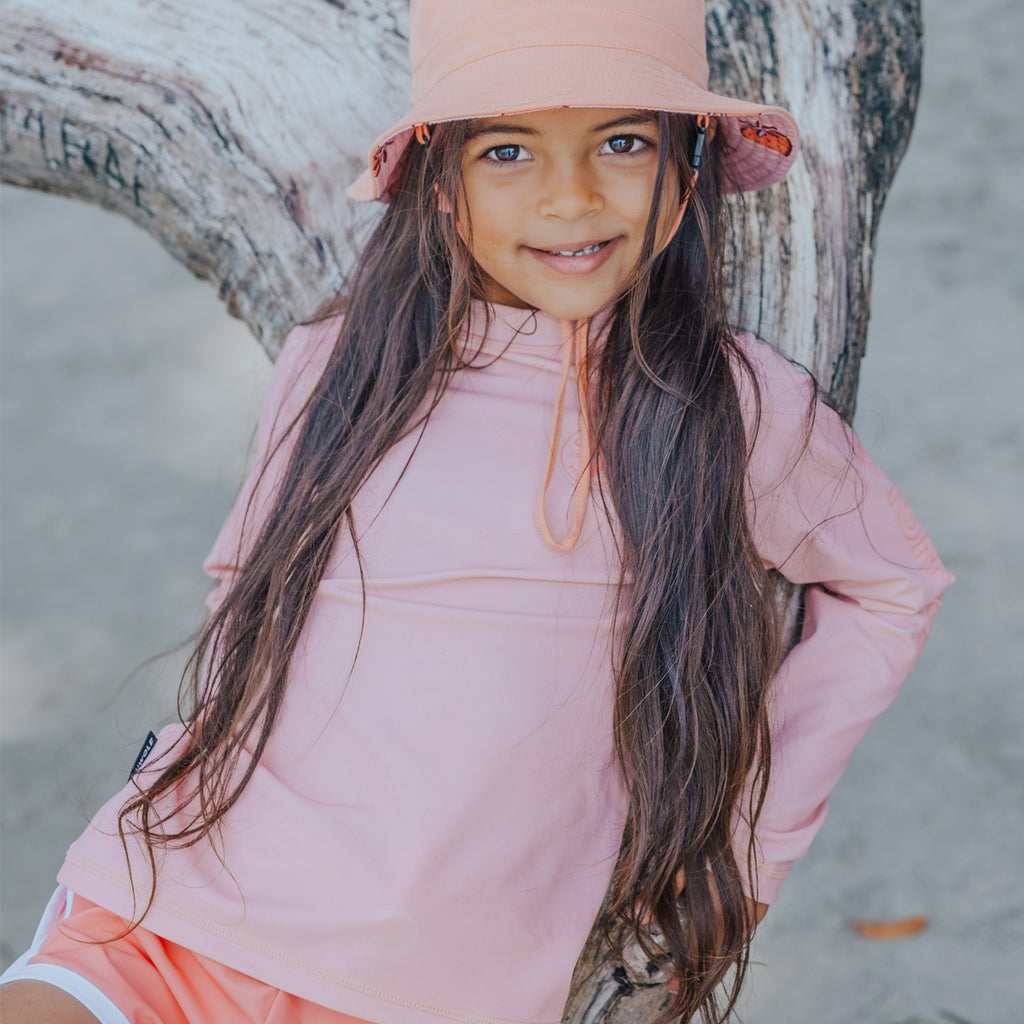 Long Sleeve Rash Vest - Pink