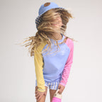 Long Sleeve Rash Vest - Pop Colourblock