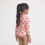 Long Sleeve Swimsuit - Strawberry Splash