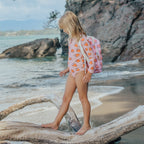 Long Sleeve Swimsuit - Strawberry Splash
